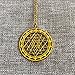 Roxxy Crystals Sri Yantra Sacred Geometry Necklace - Gold Jewelry for Men and Women - Spiritual Meditation Healing