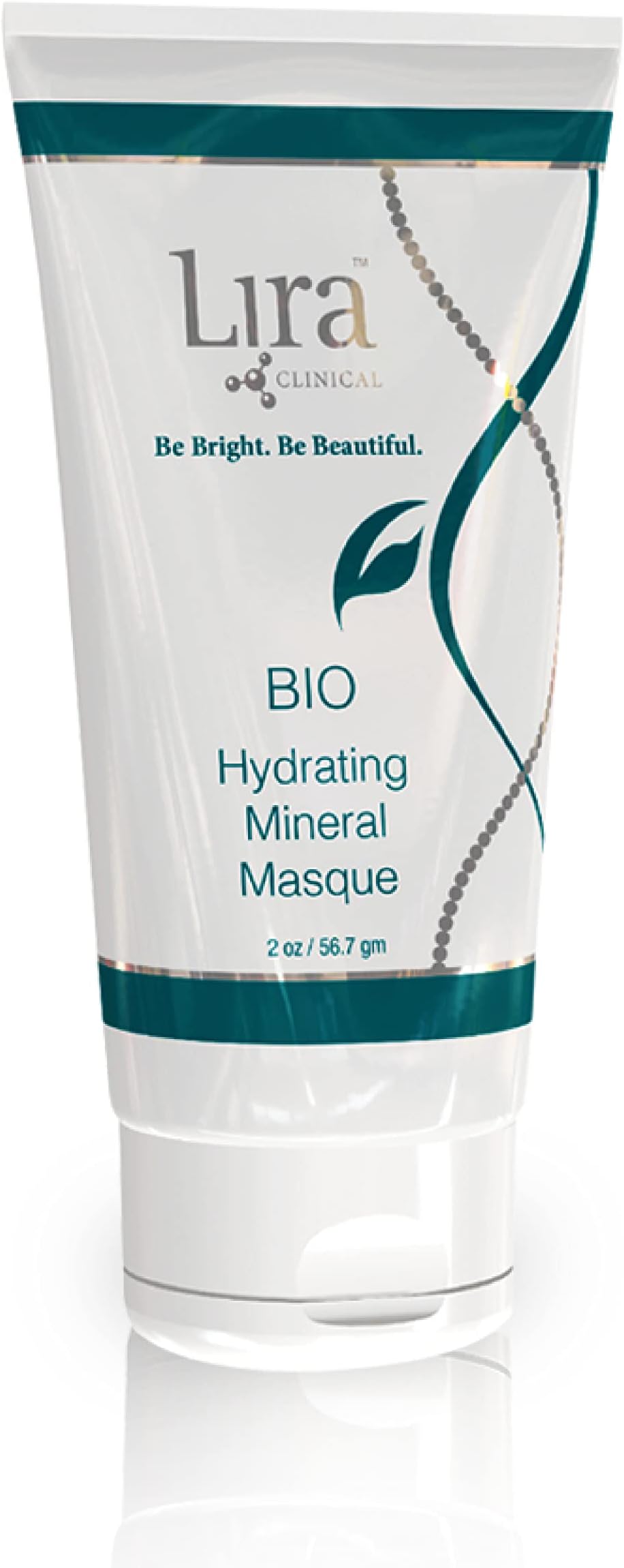 Lira Clinical BIO Hydrating Mineral Masque - Intense Nourishing Mineral Facial Mask with Hyaluronic Acid, Vitamin C & Green Tea - Anti-acne, Anti-Aging For All Skin Types - 2 fl oz