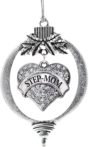 Miniatura 54 de Inspired Silver Adornos festivos de dije de corazón pave de plata con circonitas cúbicas