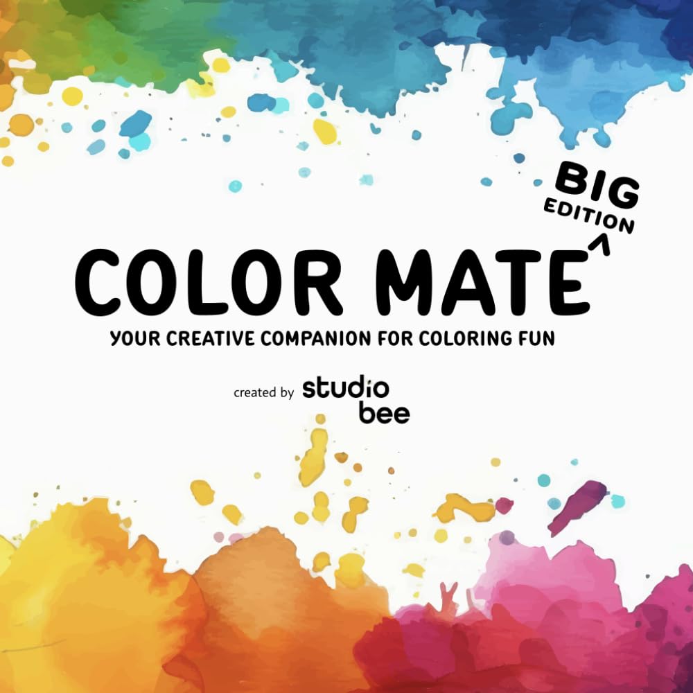 Color Mate: Big Edition - Pattern Practice Coloring Companion Book - Explore, Play and Color Your Way: Your creative companion for coloring fun, with over 400 pattern prompts, swatches, and more