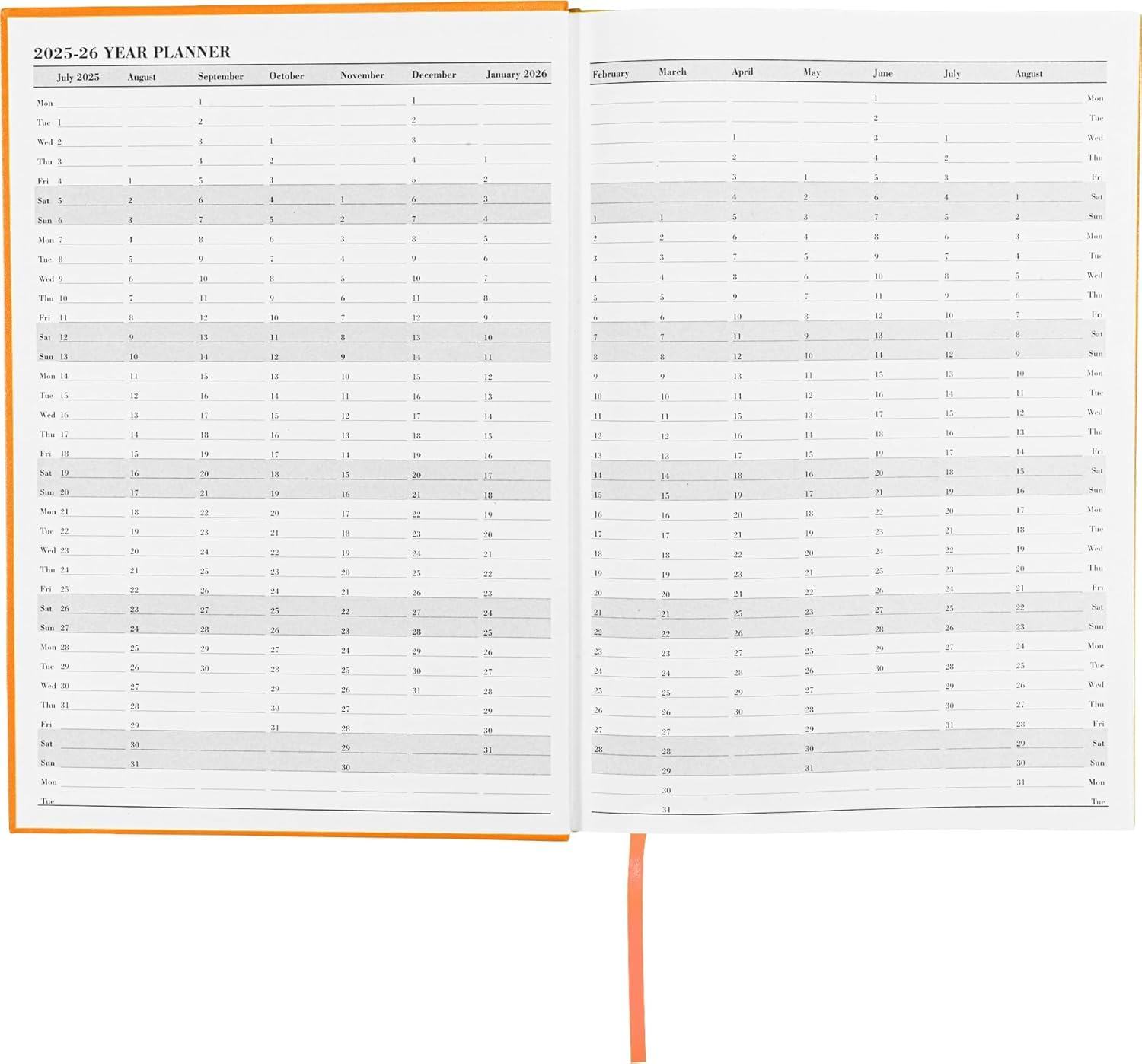 Top Sale 2025-26 A5 Page Per Day Academic/Mid-year Diary - Blue - Foto 7