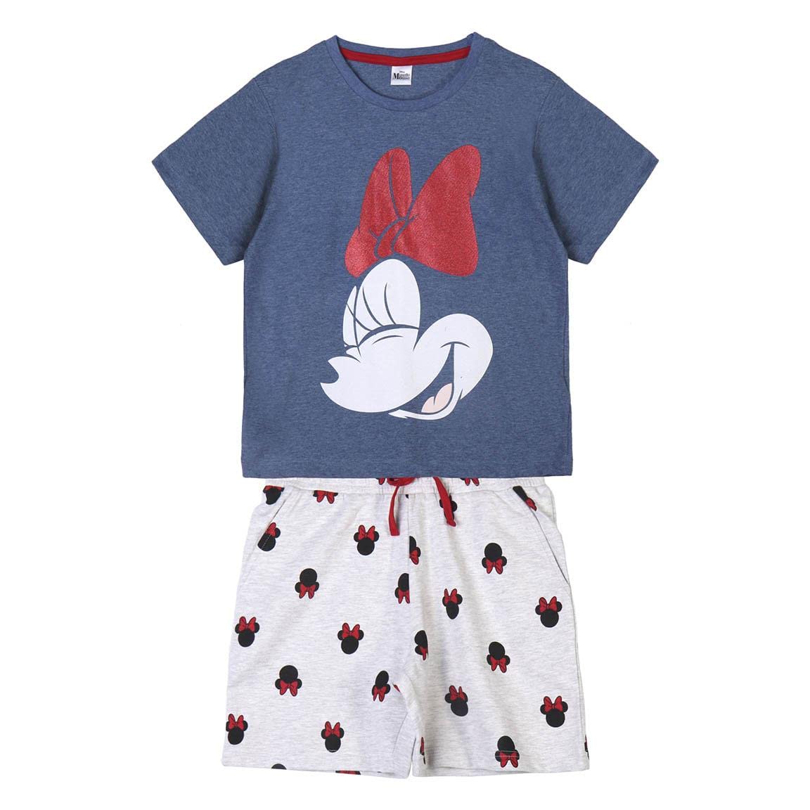 CERDÁ LIFE'S LITTLE MOMENTS Conjunto de Dos Piezas Niña de Verano | Pantalon Corto + Camiseta de Minnie Mouse - Licencia Oficial Disney