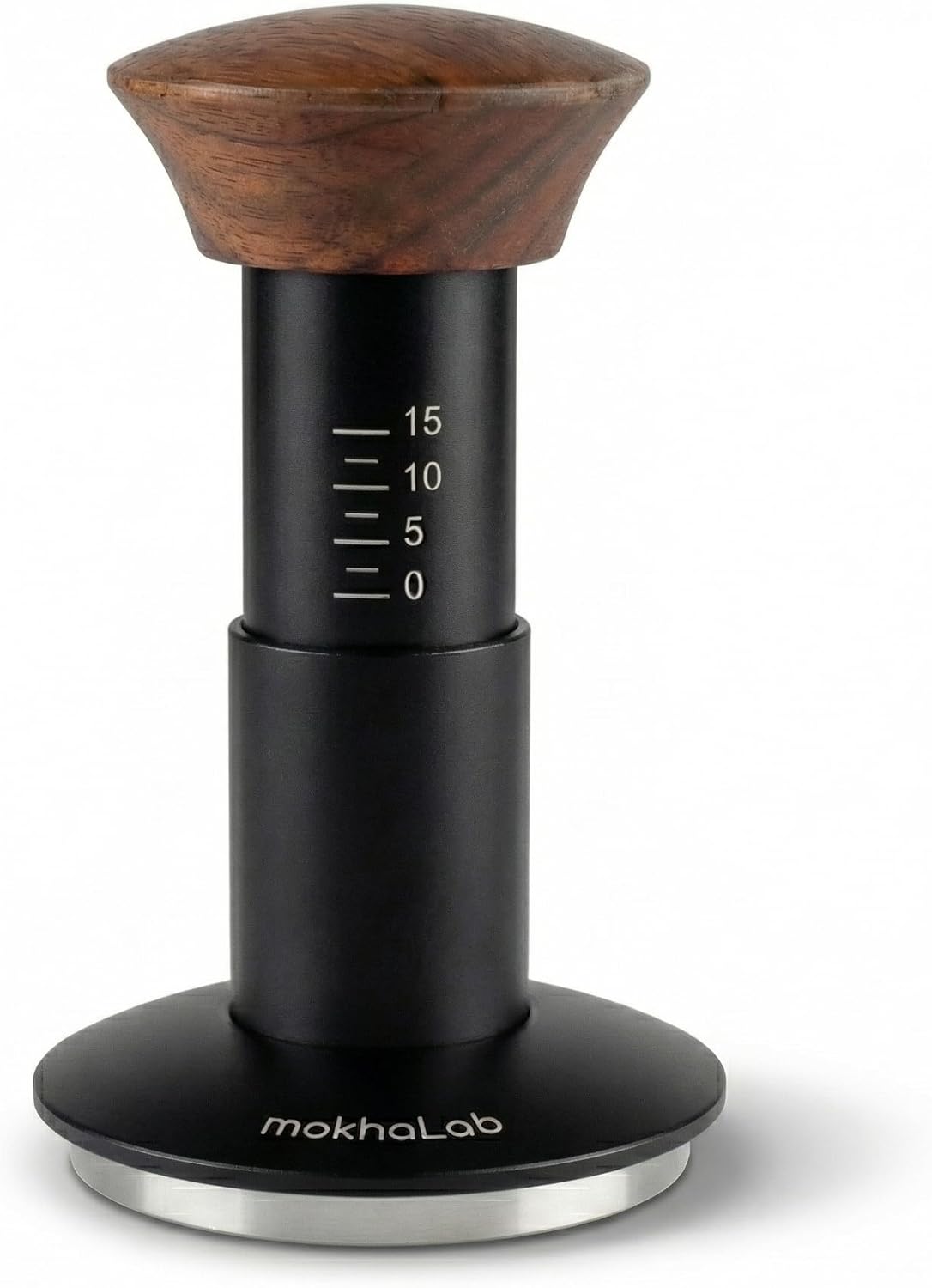 Calibrated Espresso Tamper 30lb Spring Loaded, Self-Leveling Coffee Tamper with Wooden Handle (58mm)