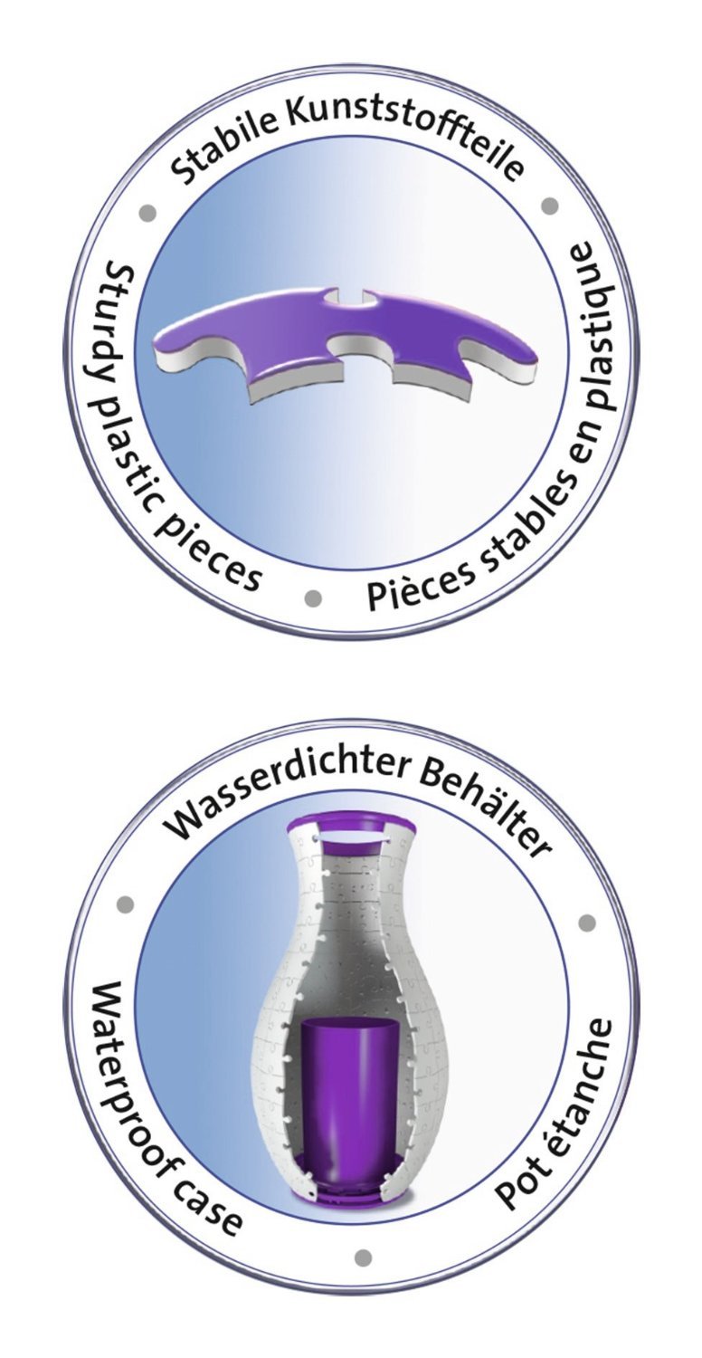 Blumenvase Pferde Girly Girl Edition. Puzzle 216 Teile: Erlebe Puzzeln in der 3. Dimension!