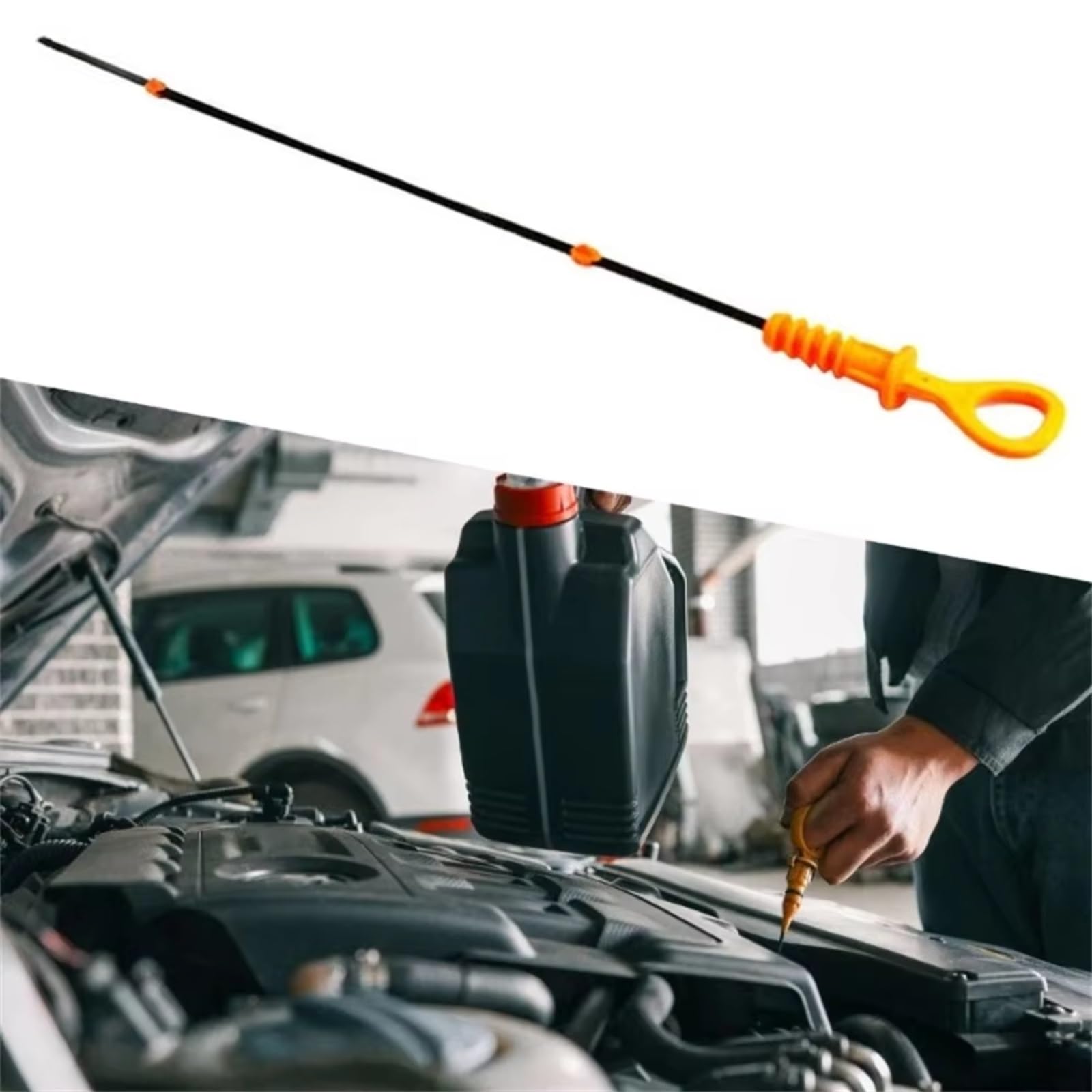 Jauge d'huile Moteur pour Audi A4 1.8L avec Tube et indicateur de Niveau d'huile Accessoire Automobile référence 06B103663G 06B115611C