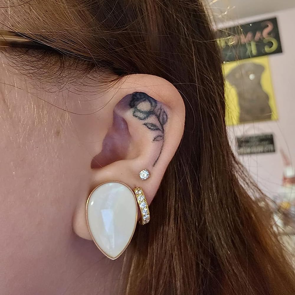Vankula Dilatatori Lobo Single Flared tunnel dilatatore orecchie in Acciaio inossidabile Conchiglia a goccia lobi piercing espansori Gioielli Uomo Donna 6mm a 25mm