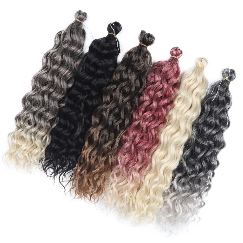 Ocean Wave Crochet Braid 18 24 Inch Hawaii Curl Braiding