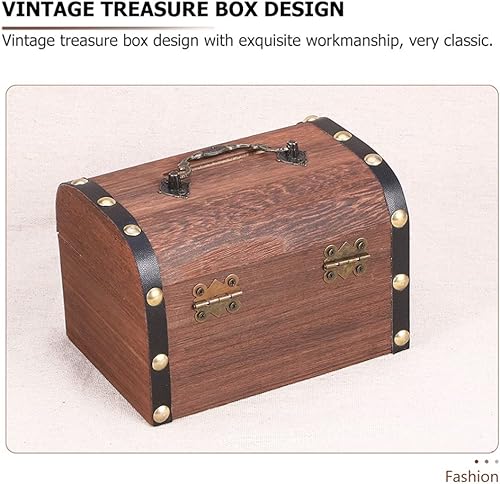 Miniatura 7 de GANAZONO Hucha decorativa con cerradura de hierro, 2 unidades, caja de almacenamiento para guardar dinero, caja de recuerdo para decoración de boda,