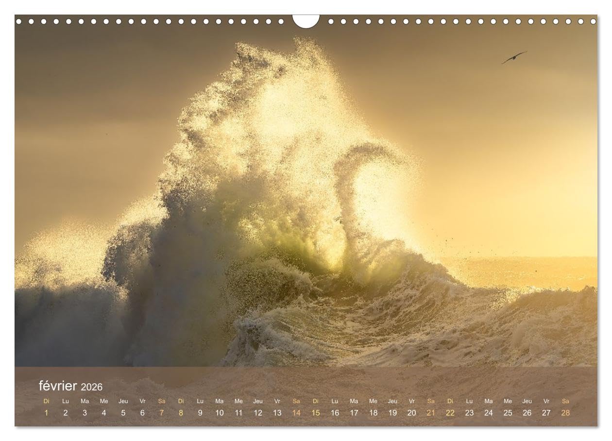 Dans des vagues - Le ballet éternel de la mer (Calendrier mural 2026 DIN A3 vertical), CALVENDO calendrier mensuel: Célébrant la danse intemporelle et captivante des vagues de l'océan.