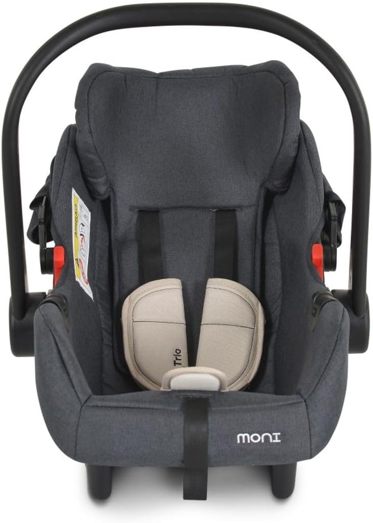 Moni i-Size Infant Car Seat interior with harness