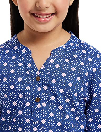 Image of Amazon Brand - Jam & Honey Girl's Cotton Regular Short Kurti