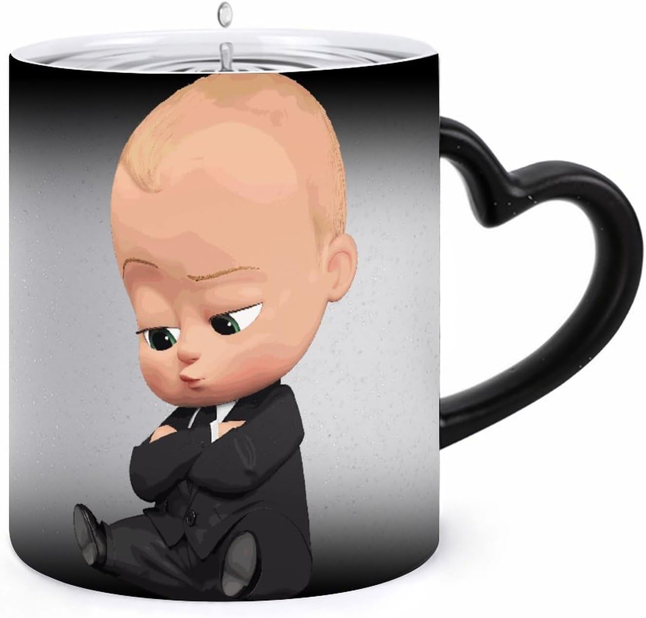 変色カップ ボス・ベイビー 色が変わる マグカップ 星空 熱反発コーヒーマグ カラーチェンジマグ 磁器 セラミック デザイン 温感変