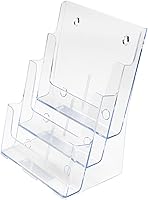 Vista 2 de AZM - Soporte para documentos de plástico transparente de 3 niveles con múltiples compartimentos para documentos de 8.5 x 11 pulgadas o 4 pulgadas