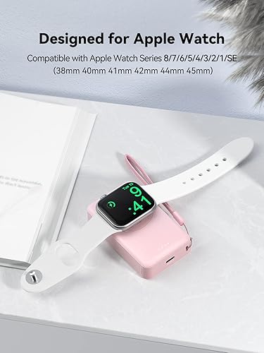 Miniatura 2 de LVFAN Cargador portátil para Apple Watch, cargador magnético para iWatch, cargador de viaje de 4000 mAh, batería externa para Apple Watch (2