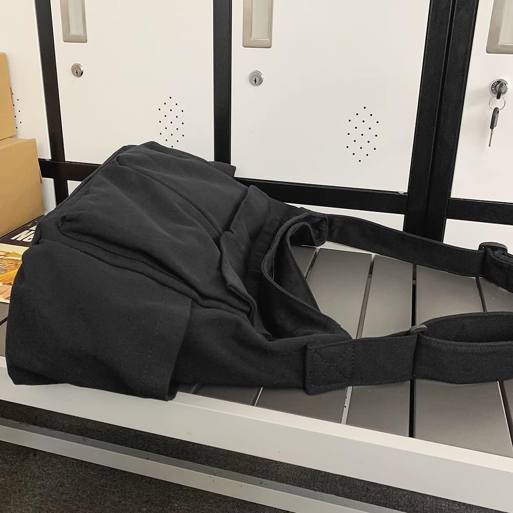 Canvas Crossbody Bag Messenger Cute Bag with Pins and Pendant for Women Girls Casual Shoulder Aesthetic School bag - Image 3