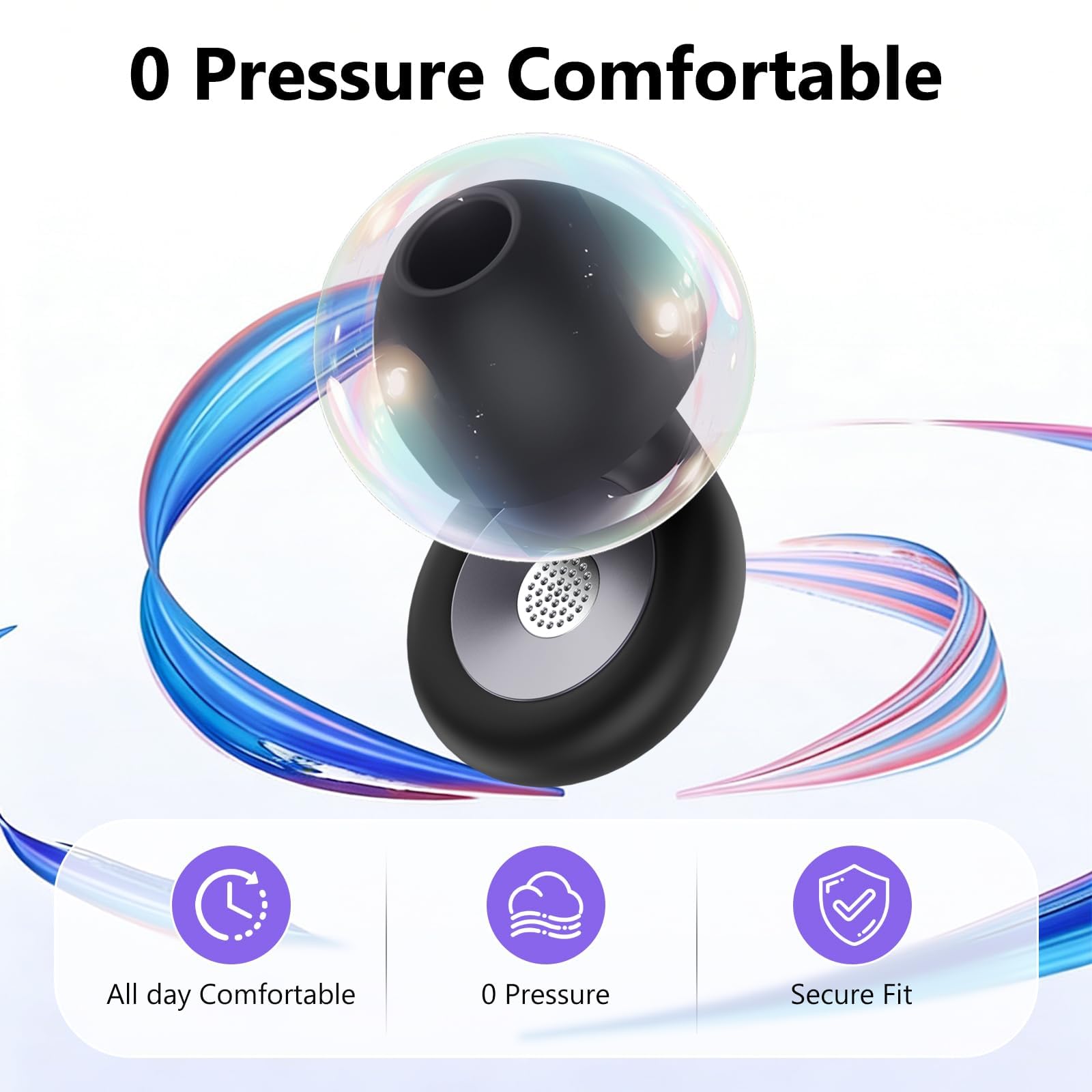 Tapones para los oídos para dormir con cancelación de ruido -45 dB, tapones de silicona suave y reutilizable, protección auditiva con 8 almohadillas y funda de transporte, para dormir