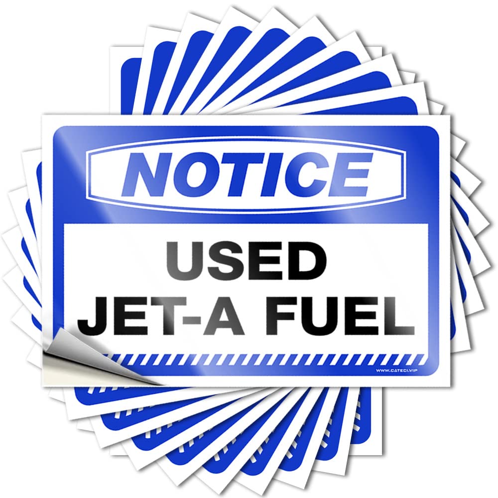 Notice Used Jet-a Fuel Accessories Assorted - Space Decals Self Adhesive Sticker(12X18CM)