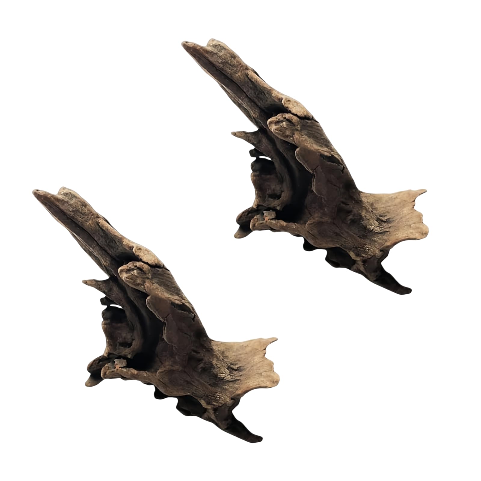 2Pcs Landscape Wood Decoration Driftwood Tree Aquarium Fish Tank Plant Stump Ornament Landscap Decor Aquarium Decoration Wood Natural Trunk Random Style Handy and Professional Aquarium Décor