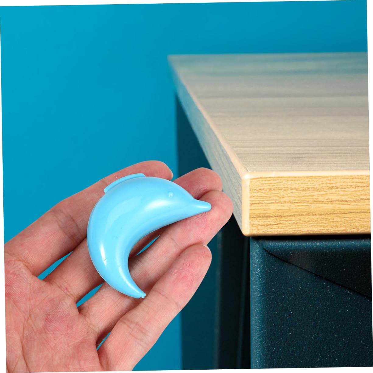 Yardwe 6Pcs Dolphin Shape Proofing Corner Protectors Guards for Table and Furniture Safety Cute Cartoon Design for Safety Lightweight and Durable