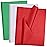 100 Sheets White Red Green Tissue Paper Artdly 14x20 Inches Multicolor Wrapping Paper Bulk for Christmas Birthday DIY Project Wrapping Crafts Decor