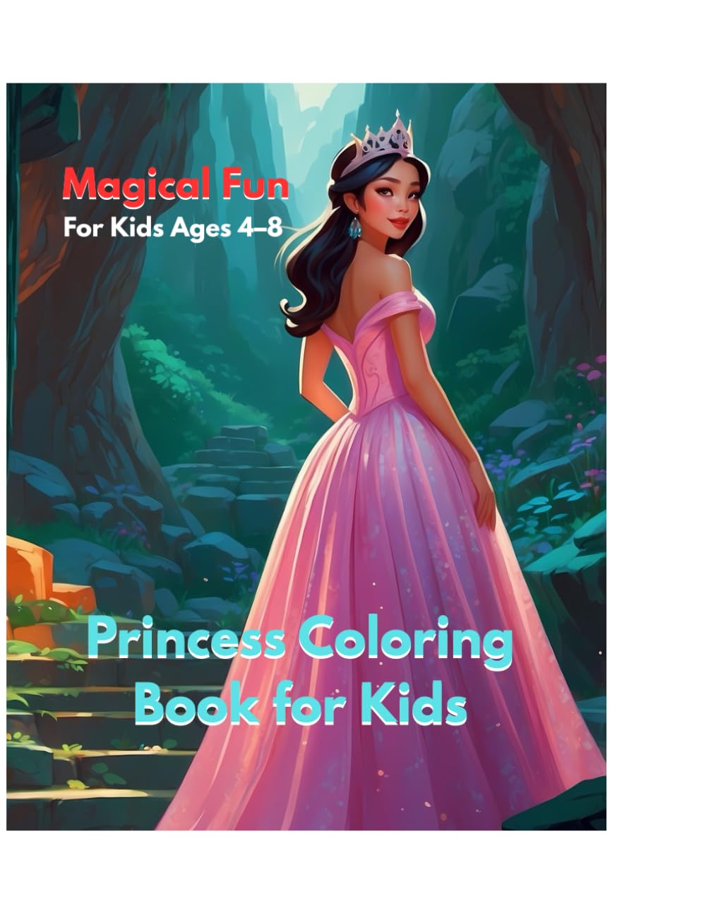 Princess Coloring Book: Fun & Easy Coloring for Kids