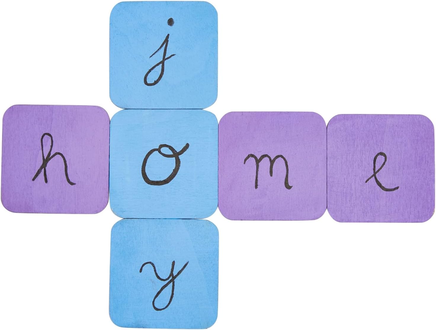 60 Pack 2x2 Wood Squares for Crafts, 2.5mm Unfinished Wood Cutouts with Rounded Corners