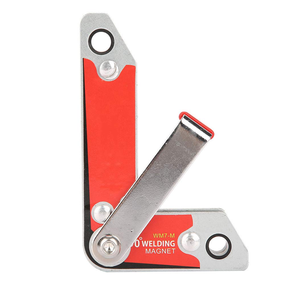 2 pz Magnete Morsetto per Saldatura Supporto Magnetico Fissaggio con Maniglia 30 60 90 Gradi Forte Magnete al Neodimio per Saldatura per Officina di Fabbricazione di Metalli Uso