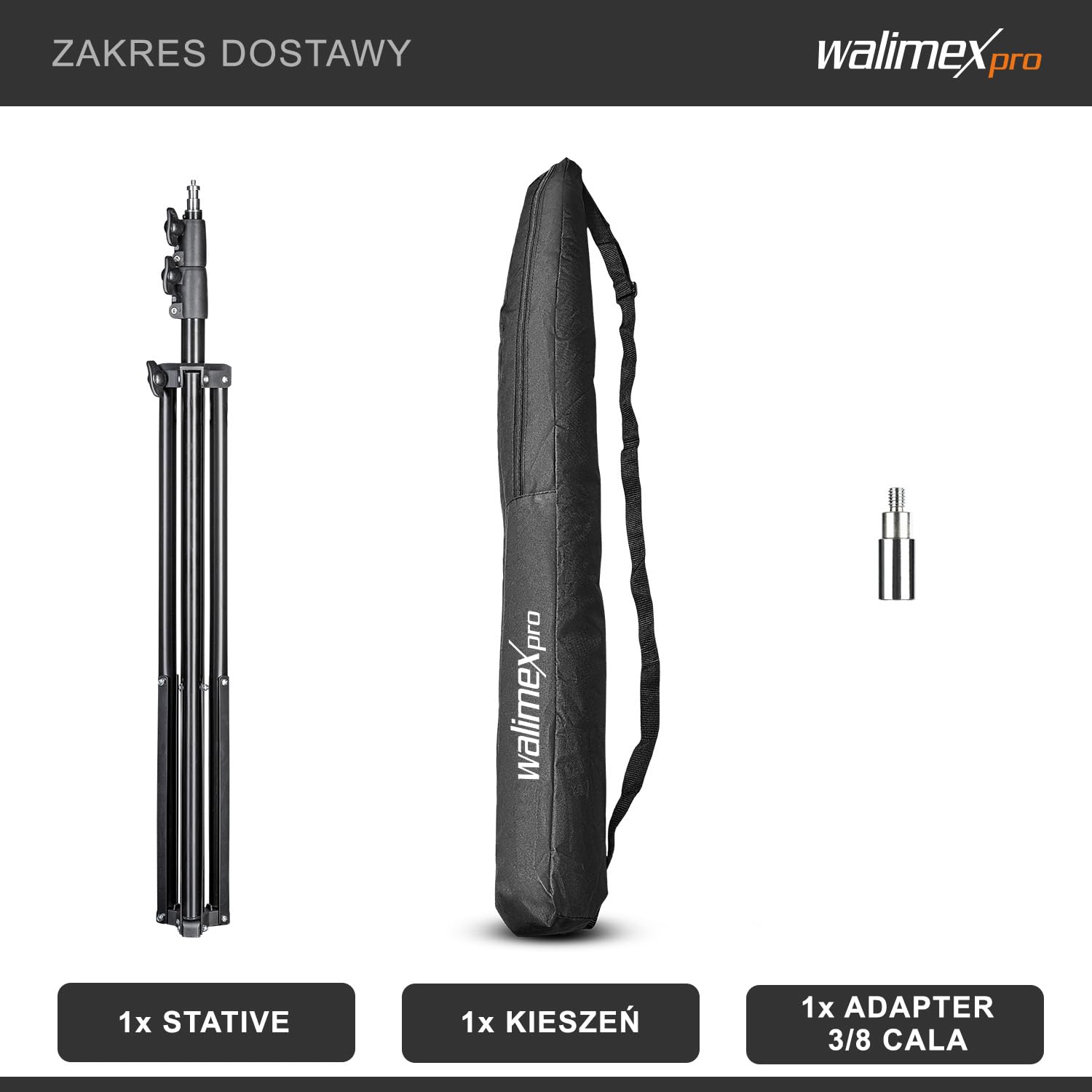 walimex FT-8051 stojak oświetleniowy 260 cm