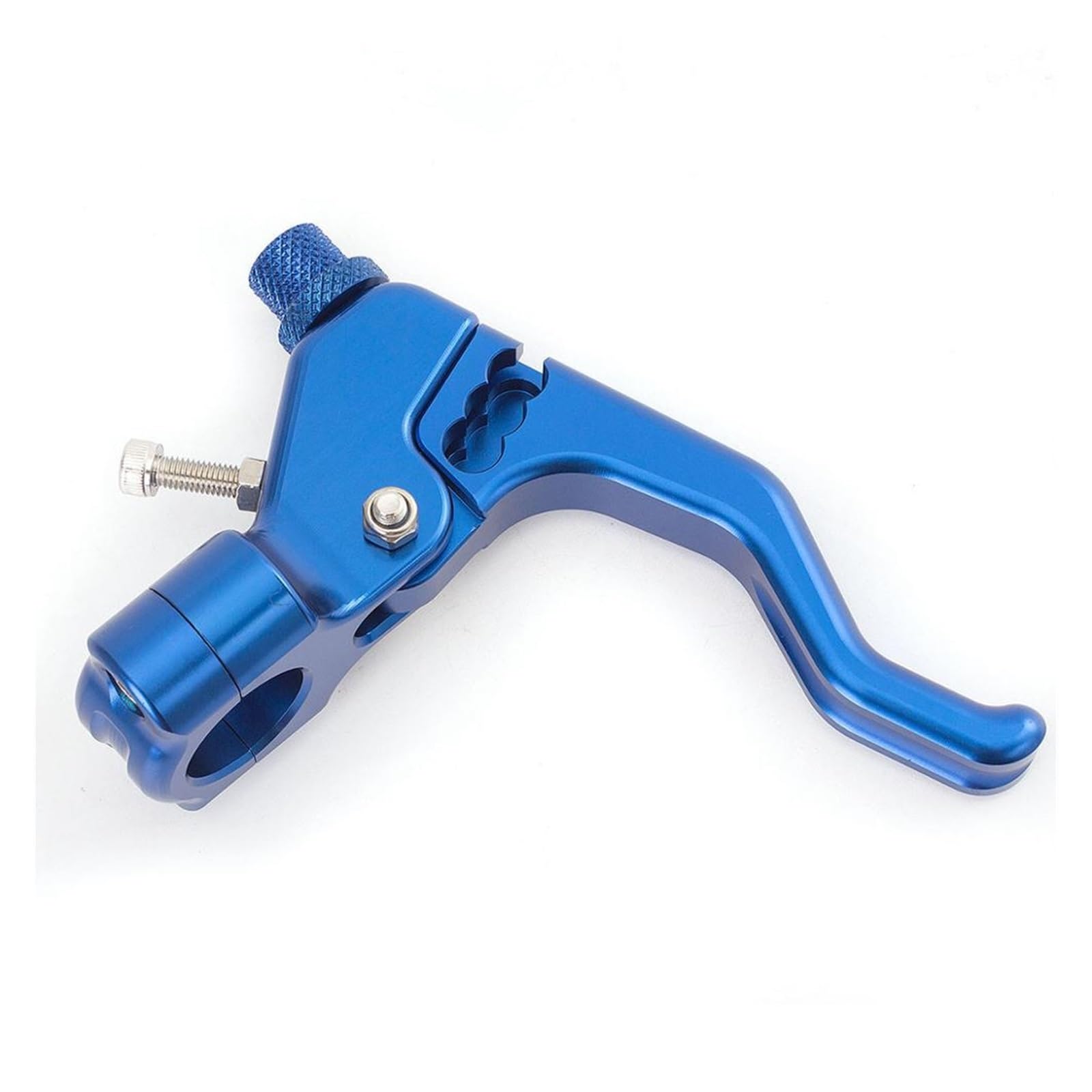 TINGYUS Motorbike Brake Lever 2024 CNC Short Stunt Clutch Lever Perch Assembly 7/8" 22mm Handlebar Fit for Dirt Pit Bike Street Sport(Blue)
