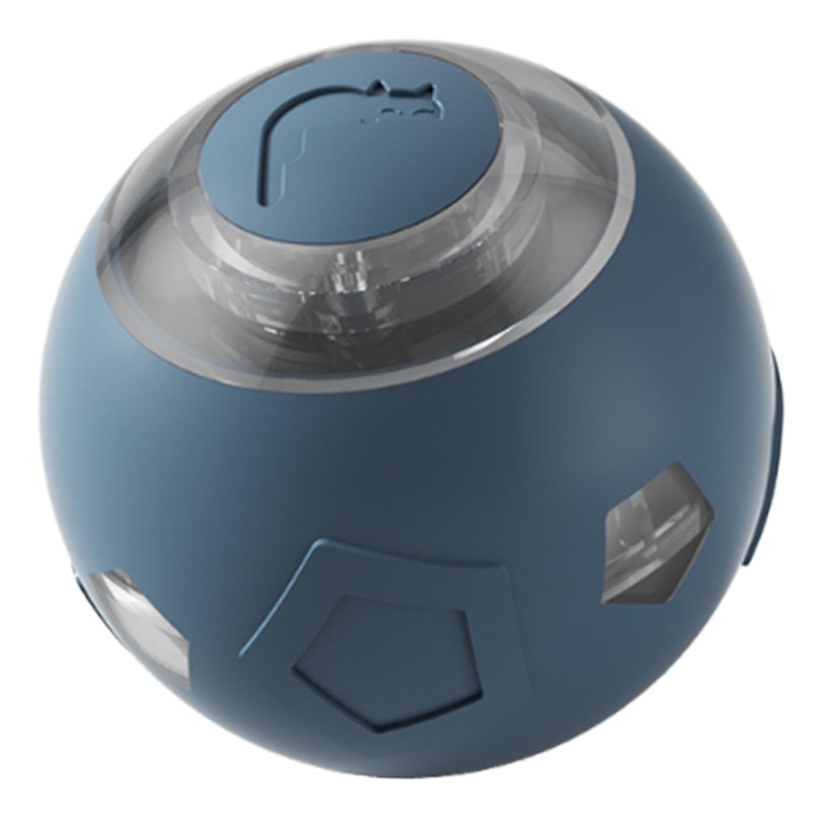 Colcolo Automatisches Katzenballspielzeug, intelligentes bewegliches, wiederaufladbares elektrisches Rollspielzeug, Katzen-Neckball für Park, Hellgraublau