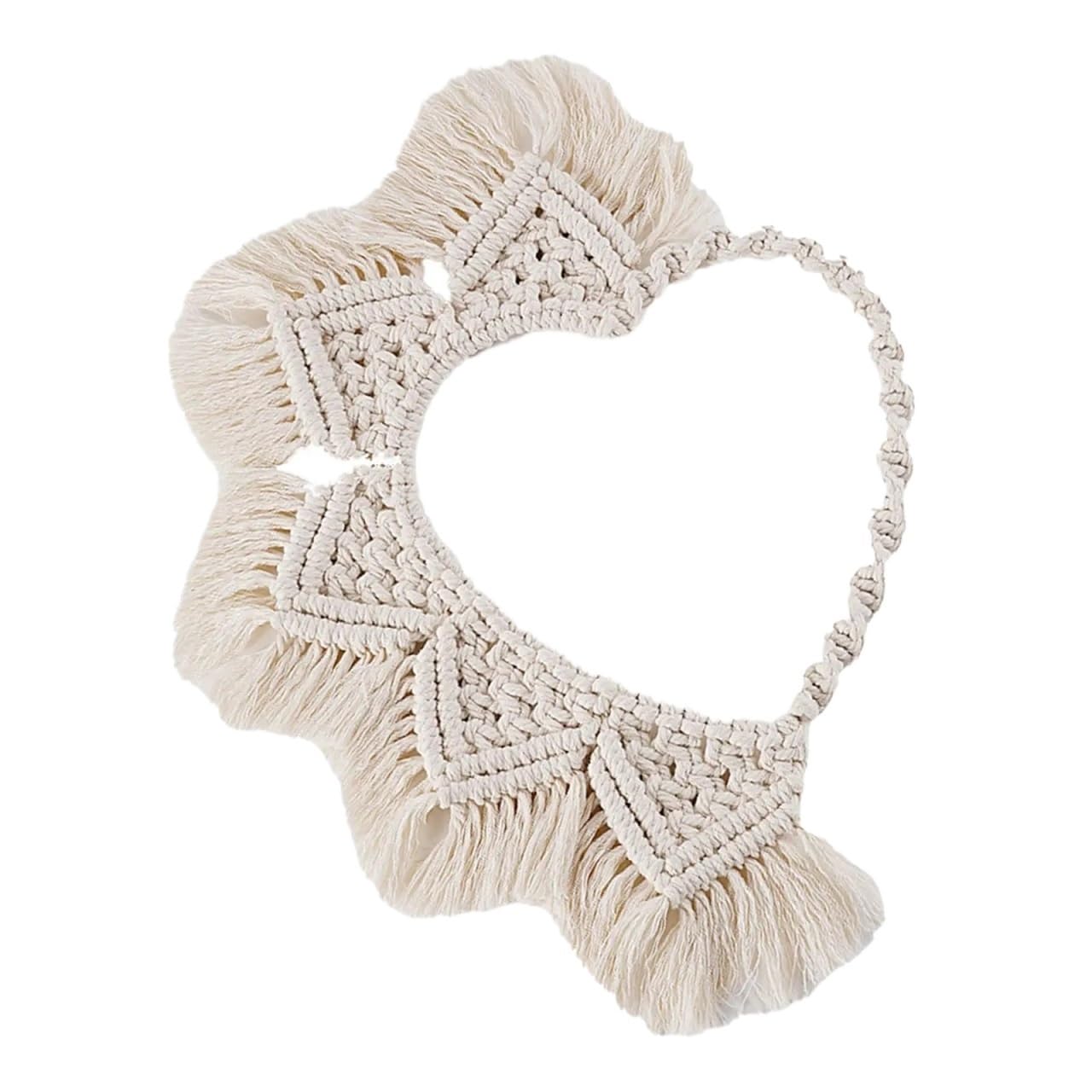 BDFJEDS Tapestry Wall Hanging Heart Macrame Tapestry Handwoven Fringe Dreamcatcher Wall Hanging For Living Room Decor