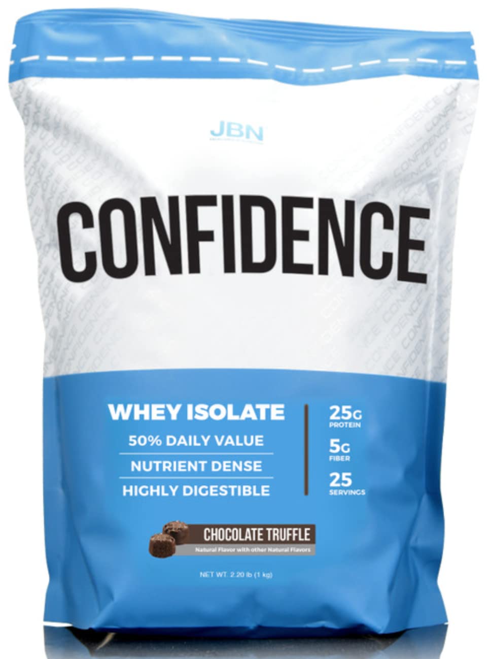 JBN - Just Be Natural Confidence Whey Protein Isolate Powder (Chocolate Truffle, 25)