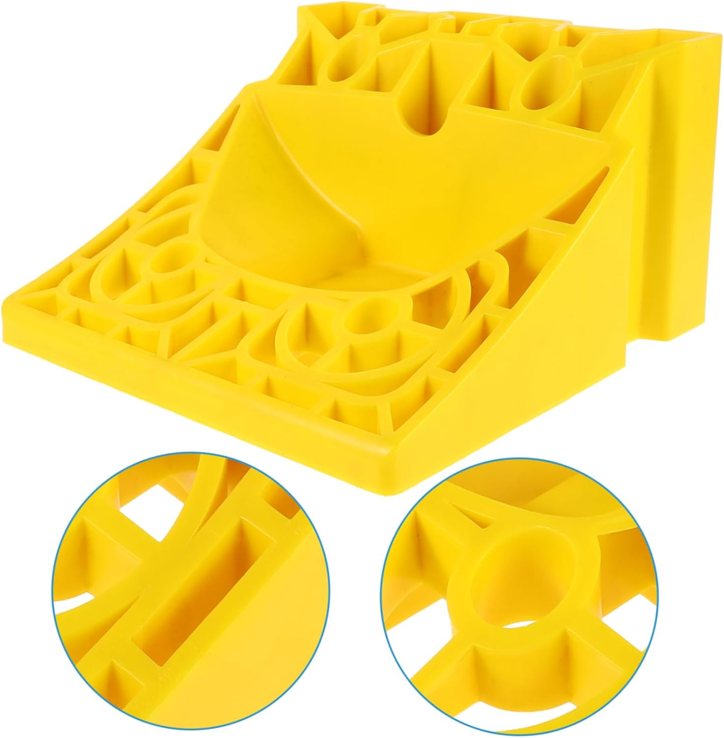 ULTECHNOVO Plastic Wheel Chock Block for Rvs Wheel Stabilizer Anti-Slip Design Car Chocks for Trucks