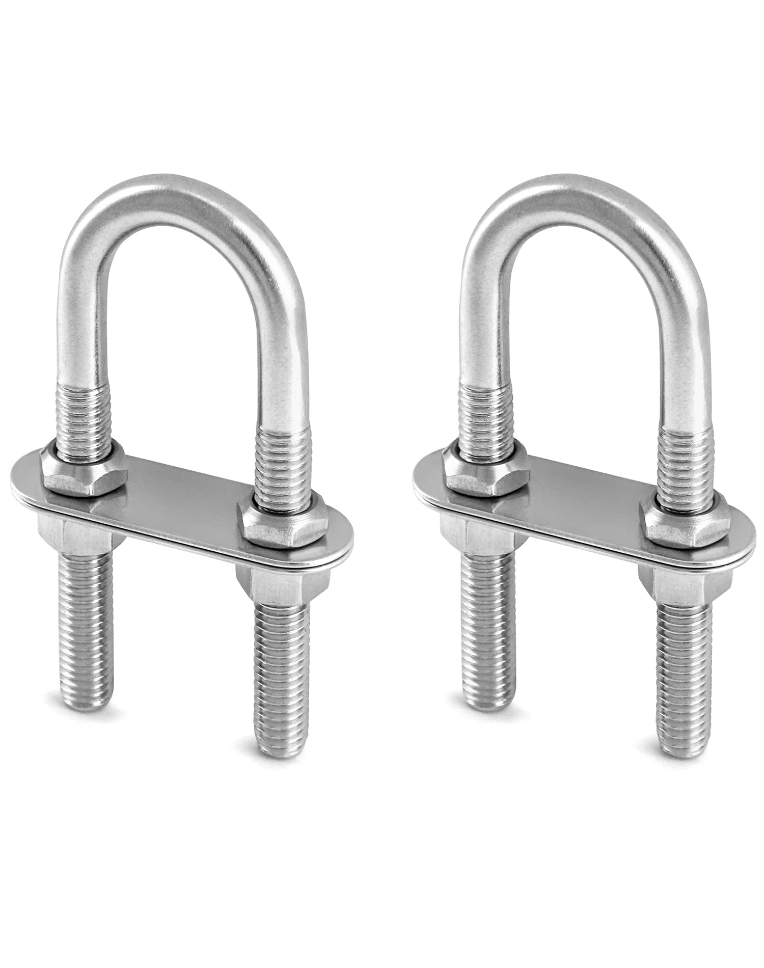 Marine Boat Stern Eye Tie Down U Bolt - 2 Pack -7