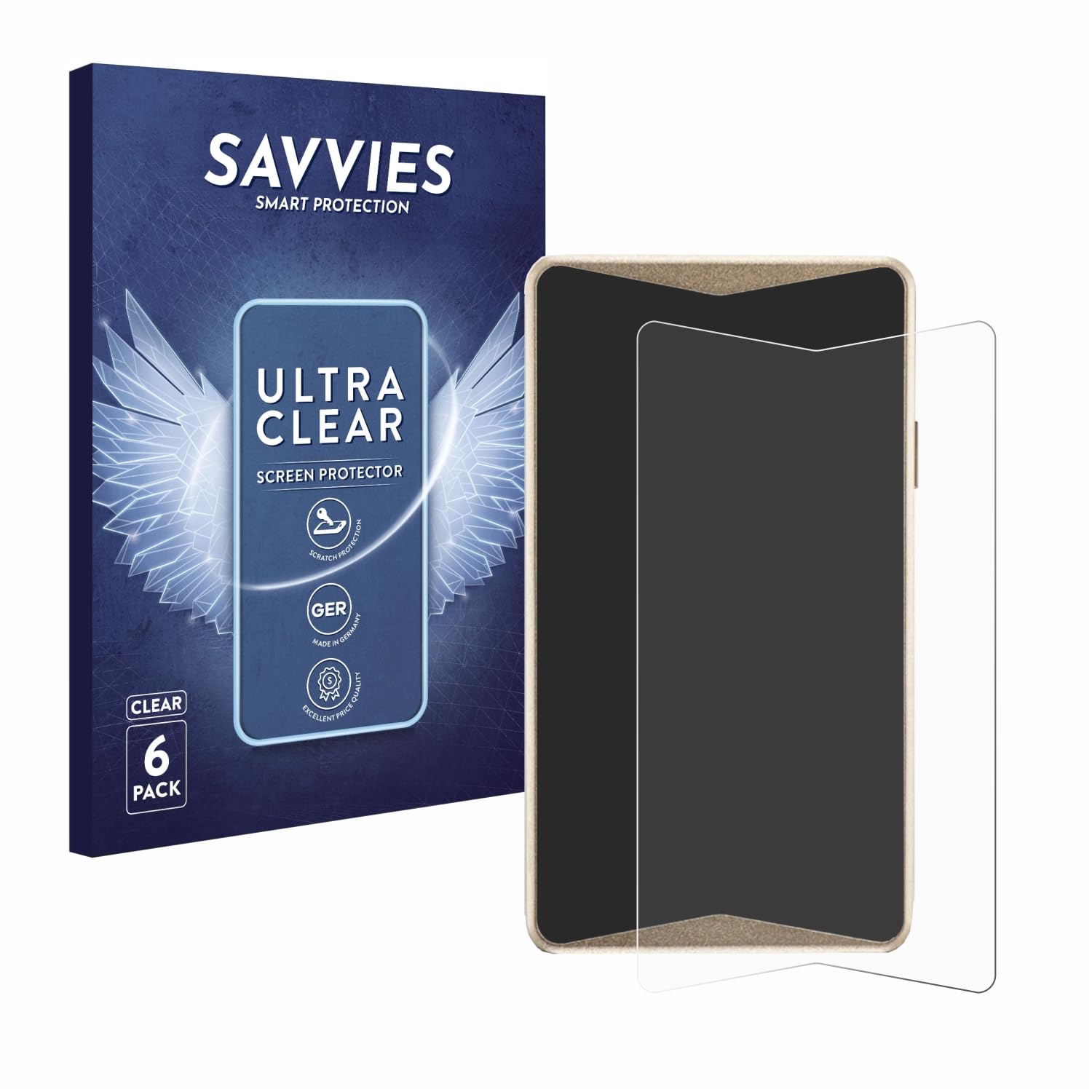 savvies 6 Pack Screen Protector Compatible with ELLIPAL Titan 2.0 Cold Wallet Protection Film Clear