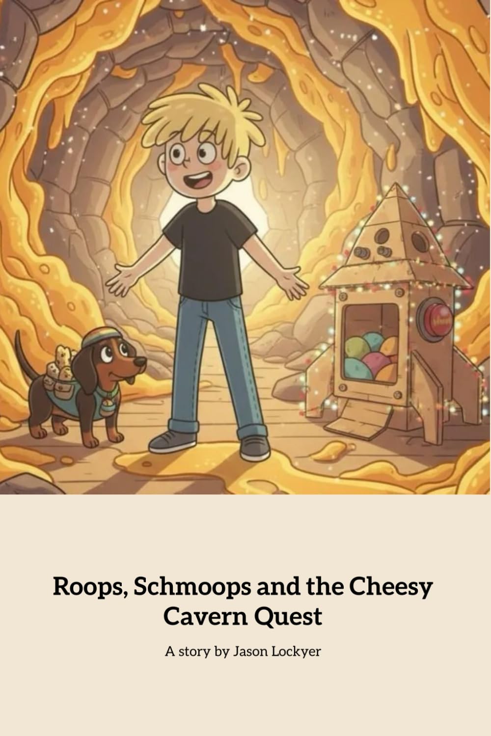 Roops, Schmoops and the Cheesy Cavern Quest: A Magical Cheesey Adventure with a boy and his dog