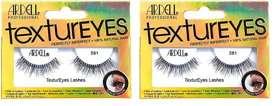 Ardell TexturEyes 581 Pestañas postizas, 1 par (paquete de 2)