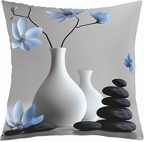 Miniatura 20 de Funda de cojín cuadrada con notas musicales, diseño geométrico retro y moderno, para sofá, sala de estar, fundas de almohada suaves, 24 x 24