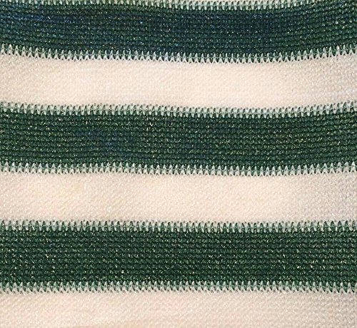 Wut PE Sichtschutz, Balkonverkleidung, Windschutz, UV-Schutz für Balkon (90x500cm, Grün&Weiß Streifen) - Image 4