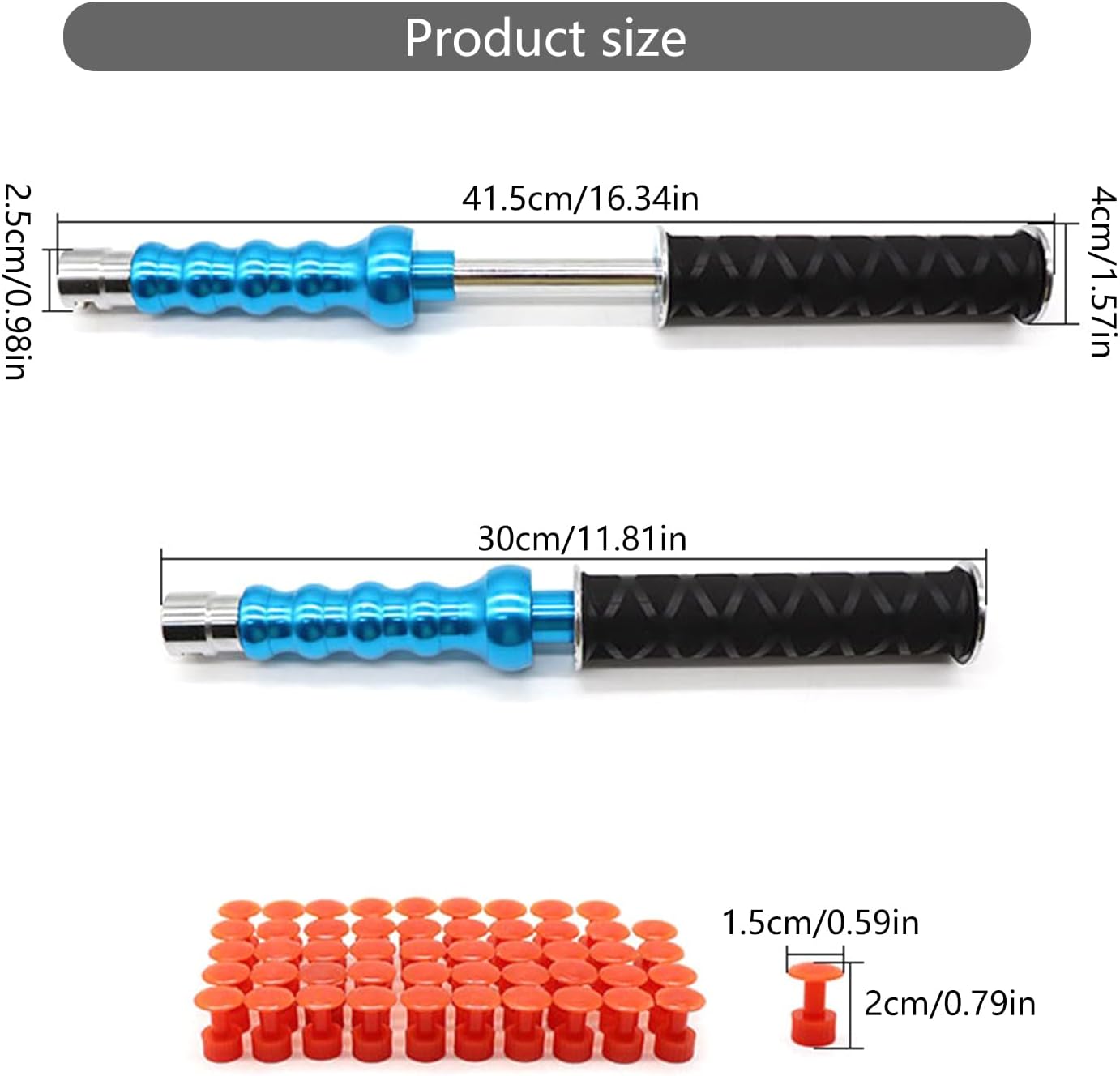 Multipurpose Professional Efficient Car Body Repair Set with Hails Dents Puller Hammer for Metal Surfaces DIYer Projects Hails Dents Removal Puller