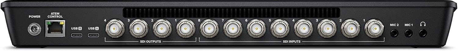 Blackmagic Design ATEM SDI Extreme ISO Live Stream Switcher Bundle with 8’ 6G-SDI Cable, 7’ Cat5e Cable, and 5-Pack of SolidSignal Cable Ties (SWATEMMXEPCEXTISO)