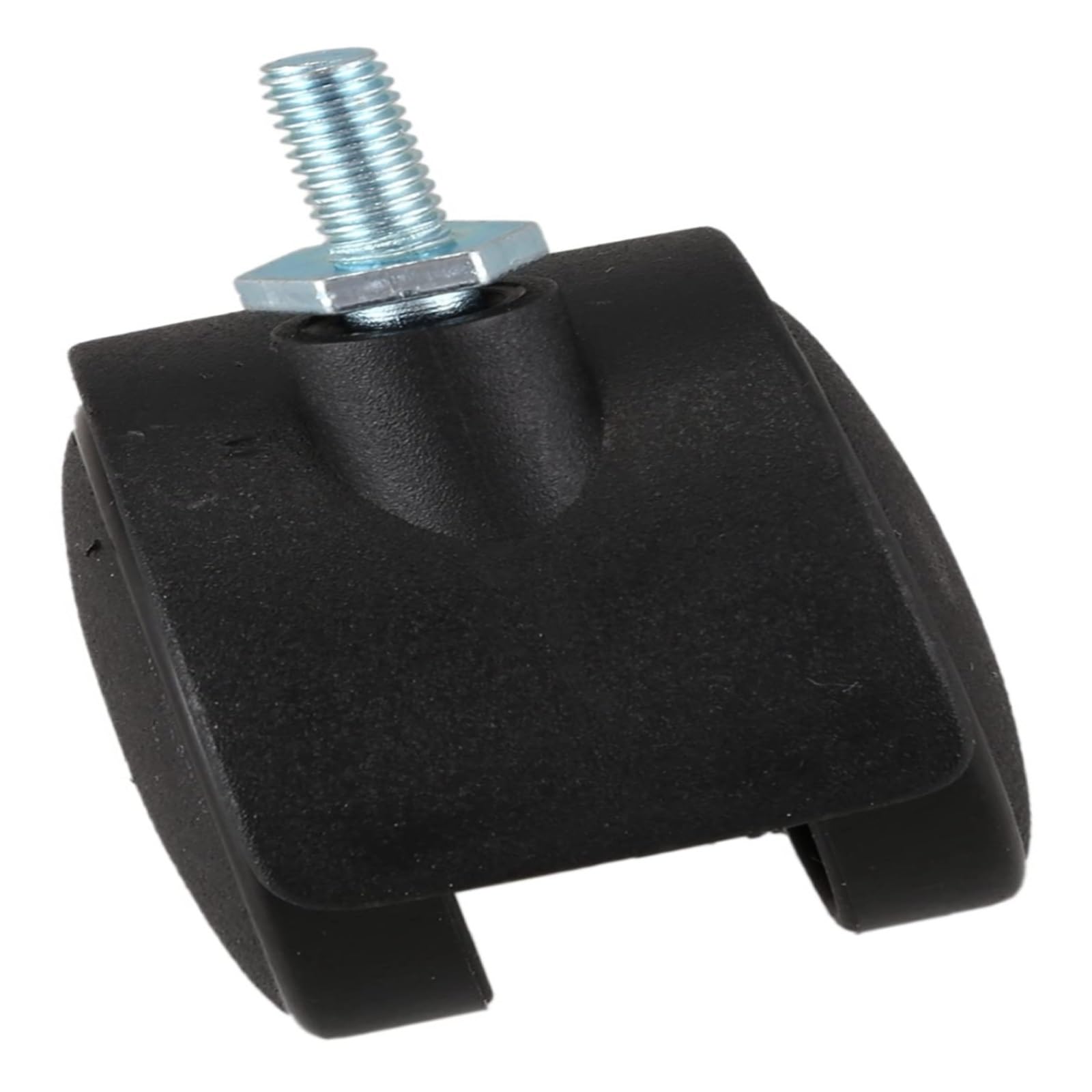 10 pièces 6mm tige filetée 40mm double roulette rotative noire