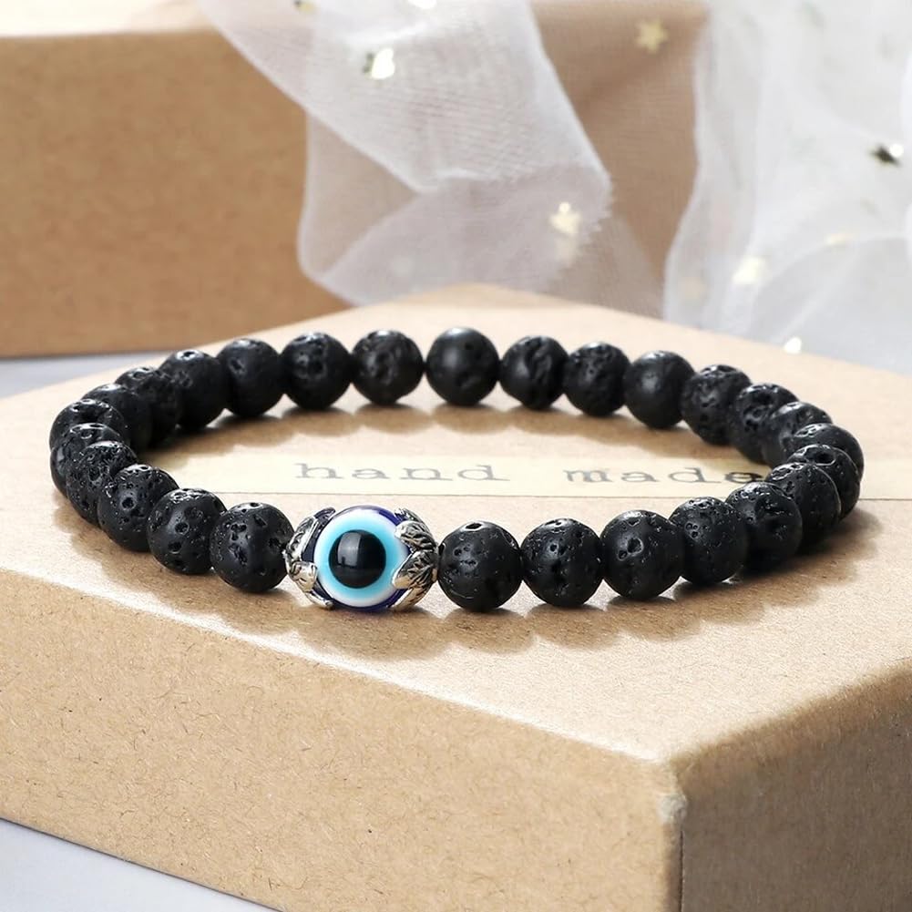 Evil Eye Stone Bracelet for Protection
