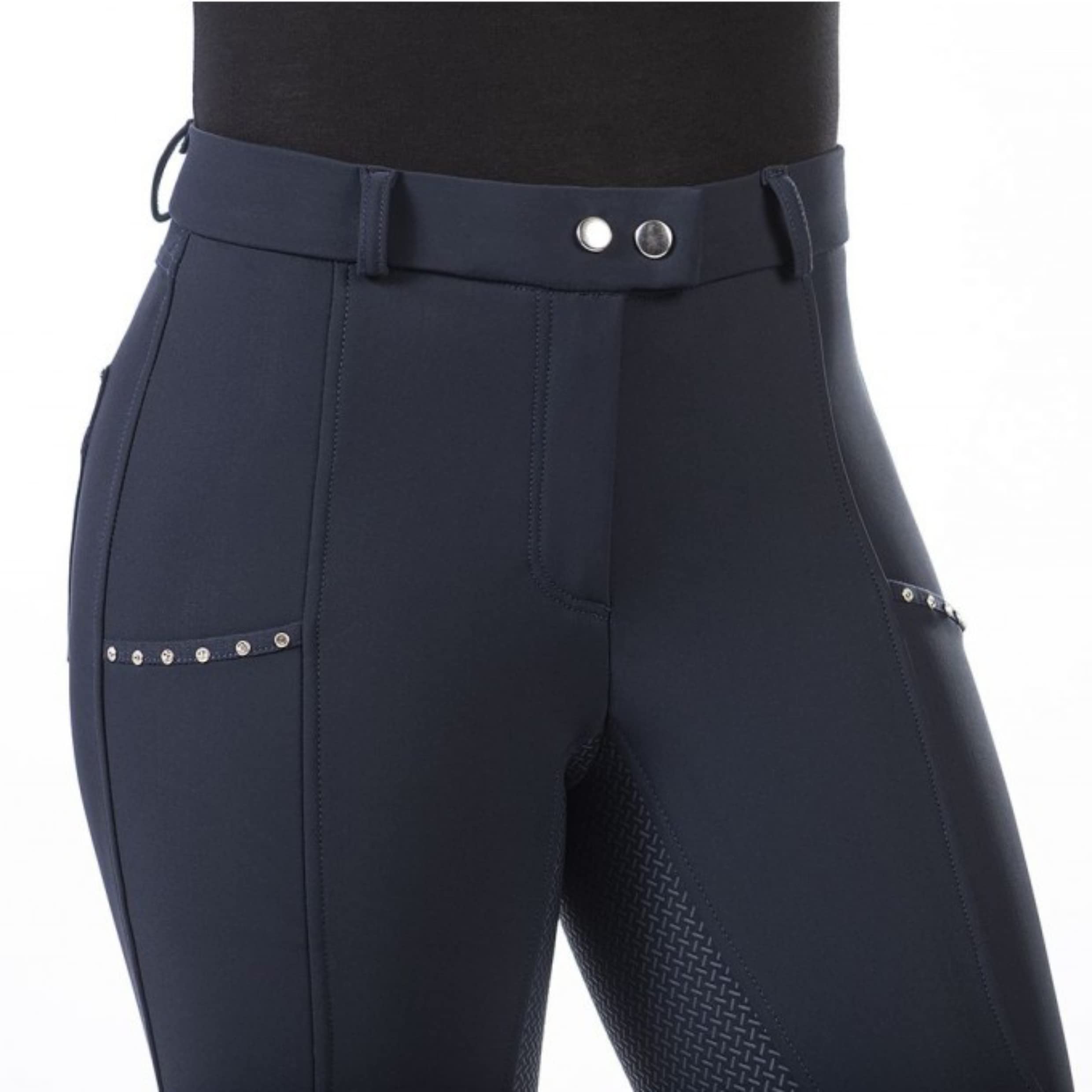 HKM Monaco Culera Full S. Pantalones de Montar para Mujer Azul Oscuro 38