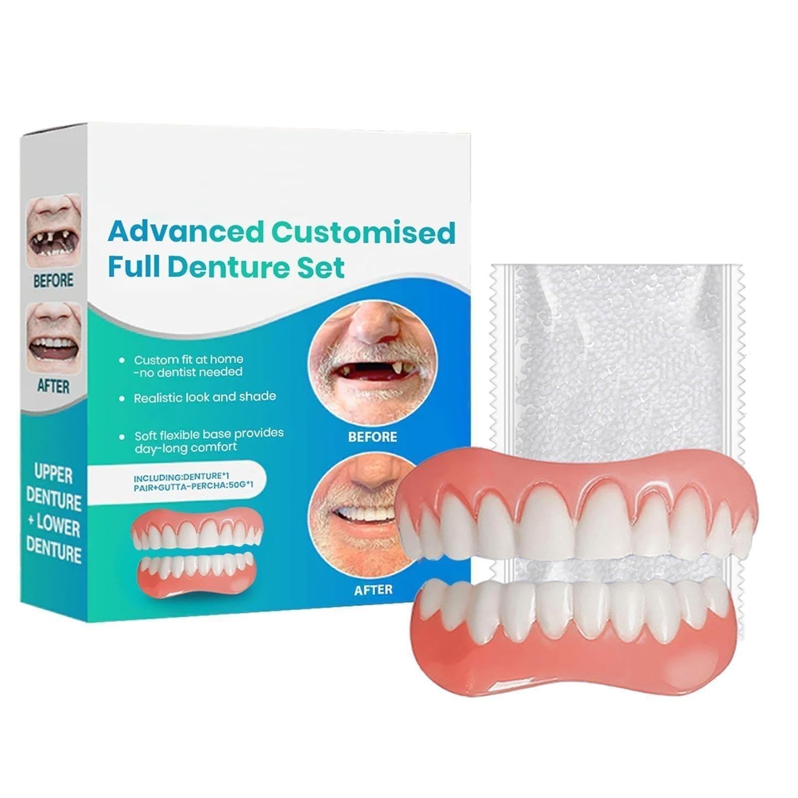Set Di Coperture For Protesi Dentarie Complete In Silicone Flessibile