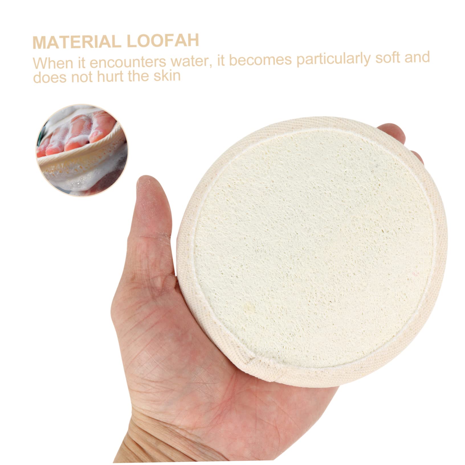 Housoutil 10 Piezas toallitas de lufa almohadilla de esponja de ducha esponja de baño toalla de baño toallas exfoliante de lufa herramienta de limpieza del cuerpo espesar Depurador