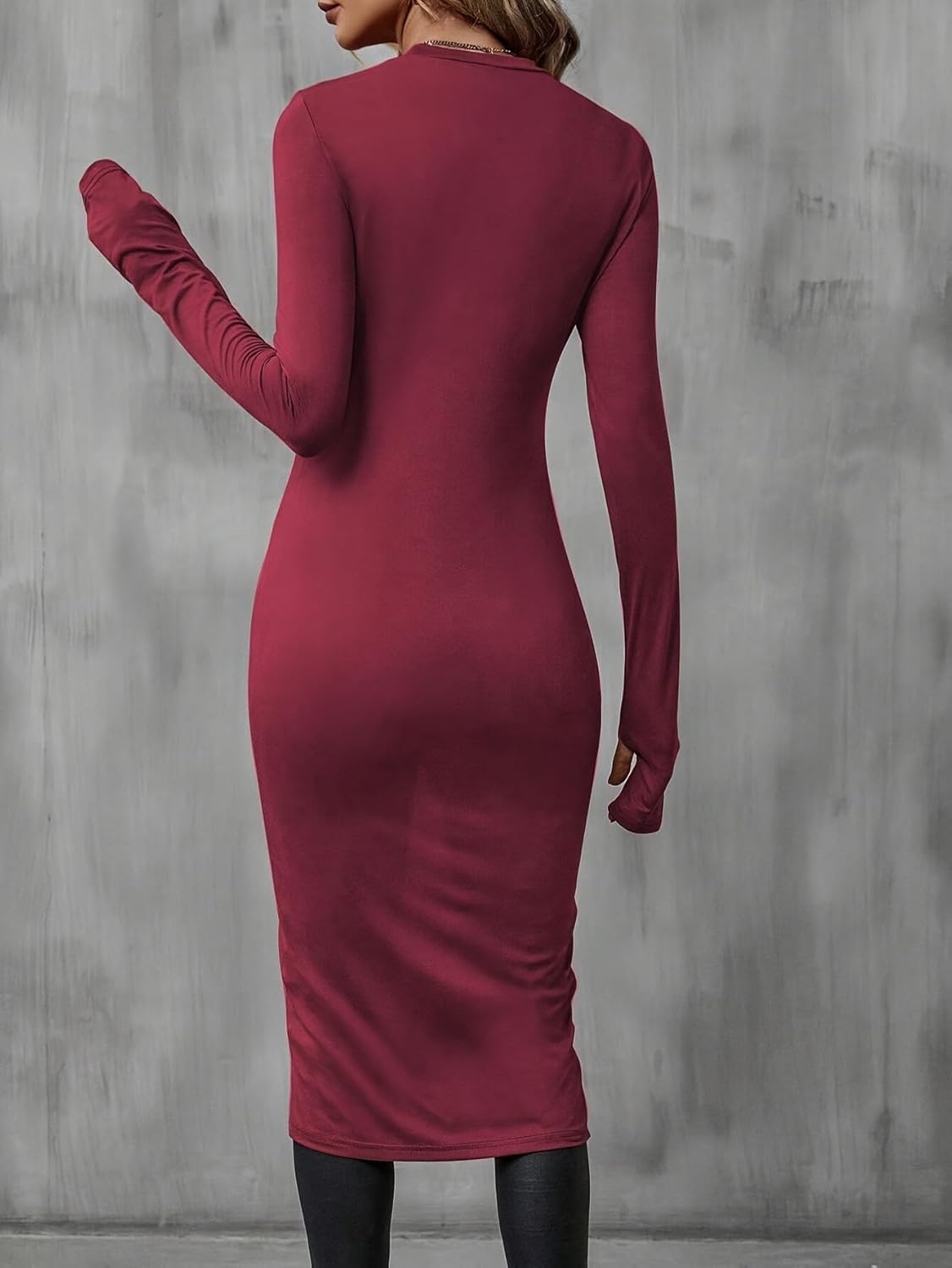 SKAYS High Low Tops for Women, Asymmetrical Tops for Women Long Sleeve, Asymmetrical Hem T Shirts for Women - Image 2