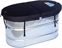 Vista 9 de Cubierta de tanque de 2 x 2 x 4 pulgadas, terapia de agua helada, cubierta de agua fría para tanque galvanizado, impermeable, a prueba