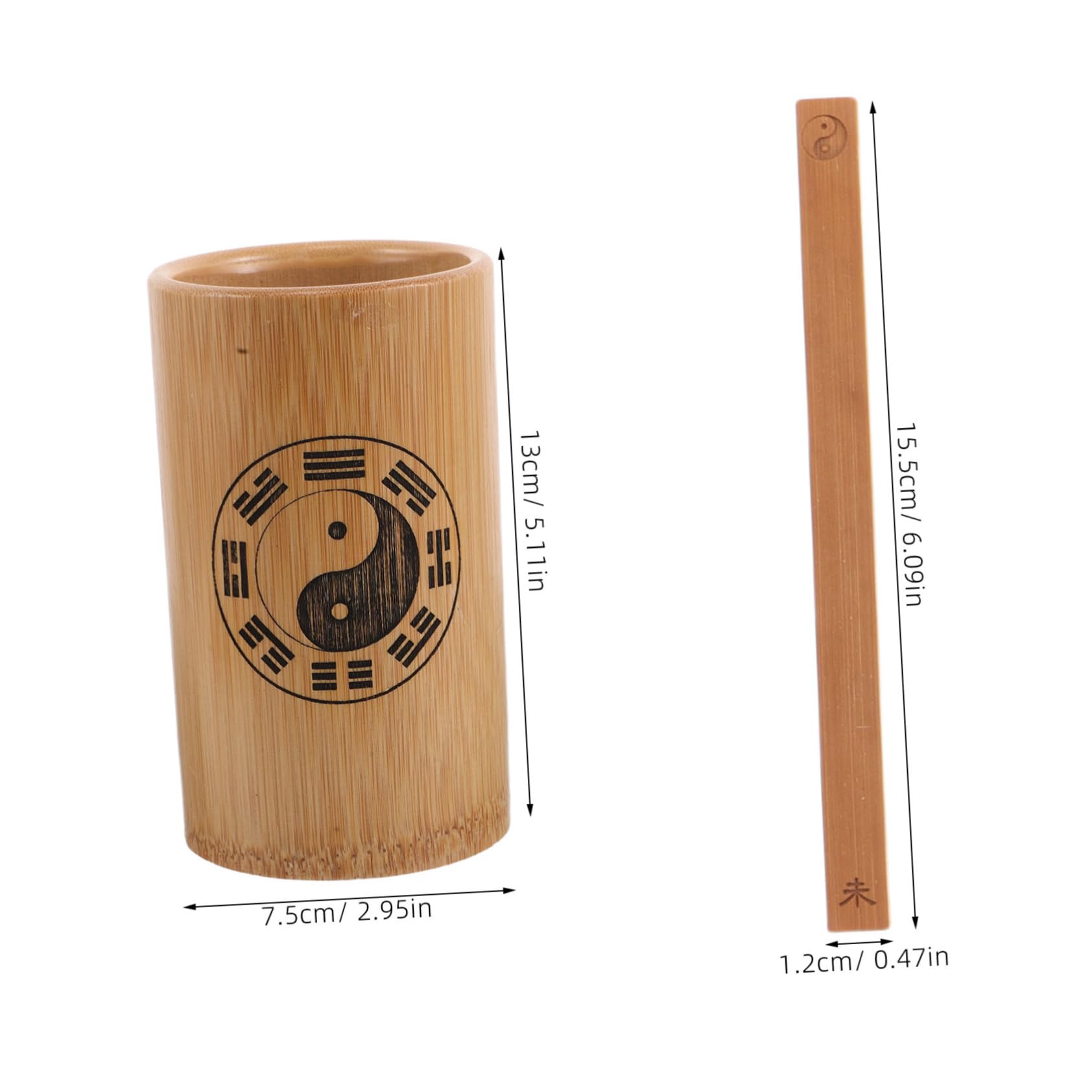 Jeu De Divination Chinois – 64 Bâtons En Bambou Avec Pot – Accessoire Ludique Et Décoratif Pour Débutants