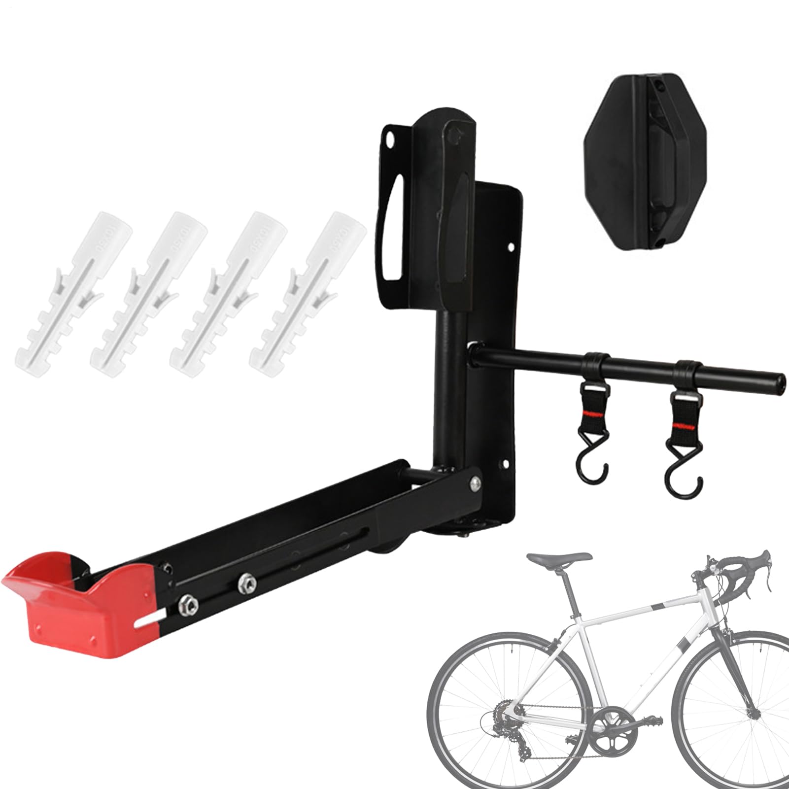 Fahrrad Wandhalterung Robuster Fahrrad Aufbewahrungsständer | Klappbare Halterung für die Wandmontage Für Zuhause, Garage, Fahrradfahren, Reparatur, Straßeninstandhaltung, Radfahren,